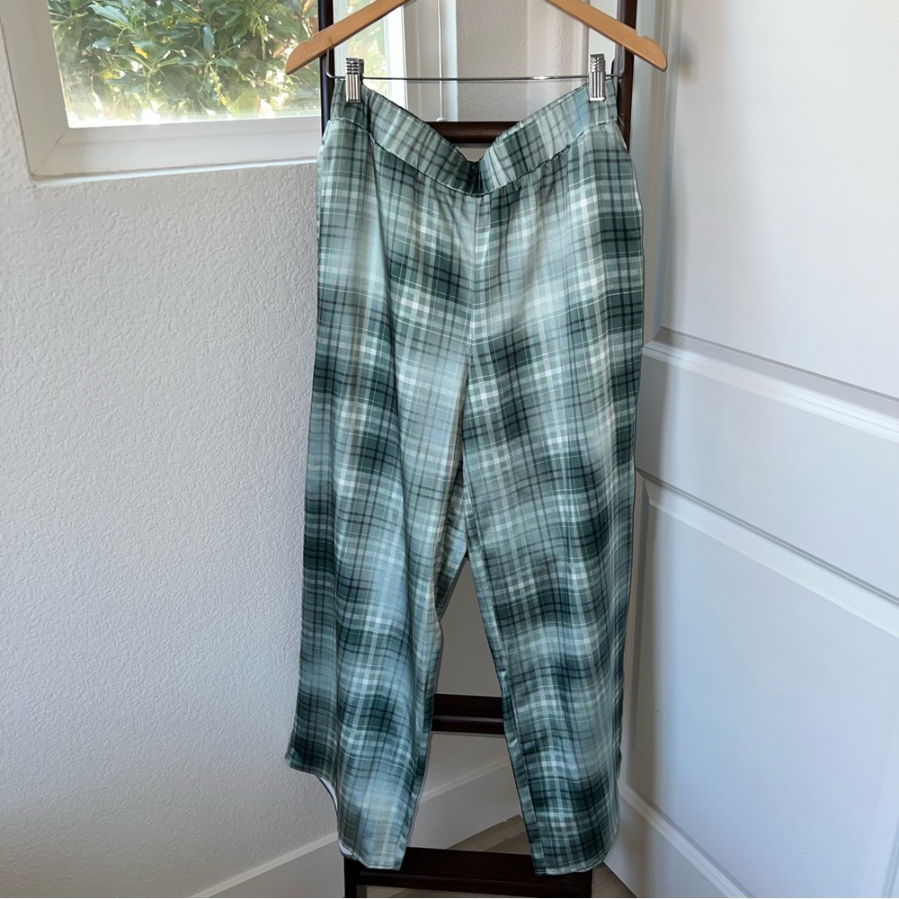 ALFANI Plaid Wide Leg Pants